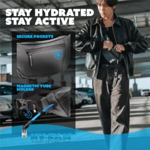 Handy On-The-Go Hydration Water-Repellent Malecon Premium Pack, Includes Magneti...