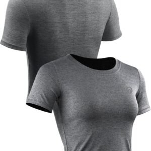 NELEUS Women's Running Crop Tank Tops Dry Fit Workout Athletic Crop Shirts Pack ...