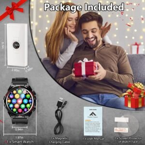 Military Smart Watch for Men Women, 1.52" HD Bluetooth Fitness Tracker for iPhon...