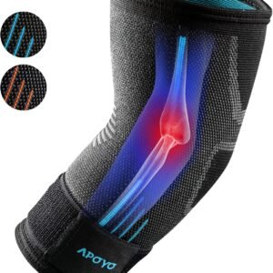 APOYO Elbow Brace for Tendonitis and Tennis Elbow, Compression Sleeve for Arthri...