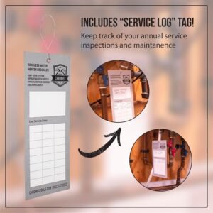 Chromex Tankless Water Heater Flush Kit, Extra Long 12 Ft Hoses with Certified L...