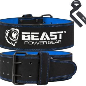 Weight Lifting Belts - Free Strap 4” Wide 10mm Thick for Weightlifting Bodybuild...