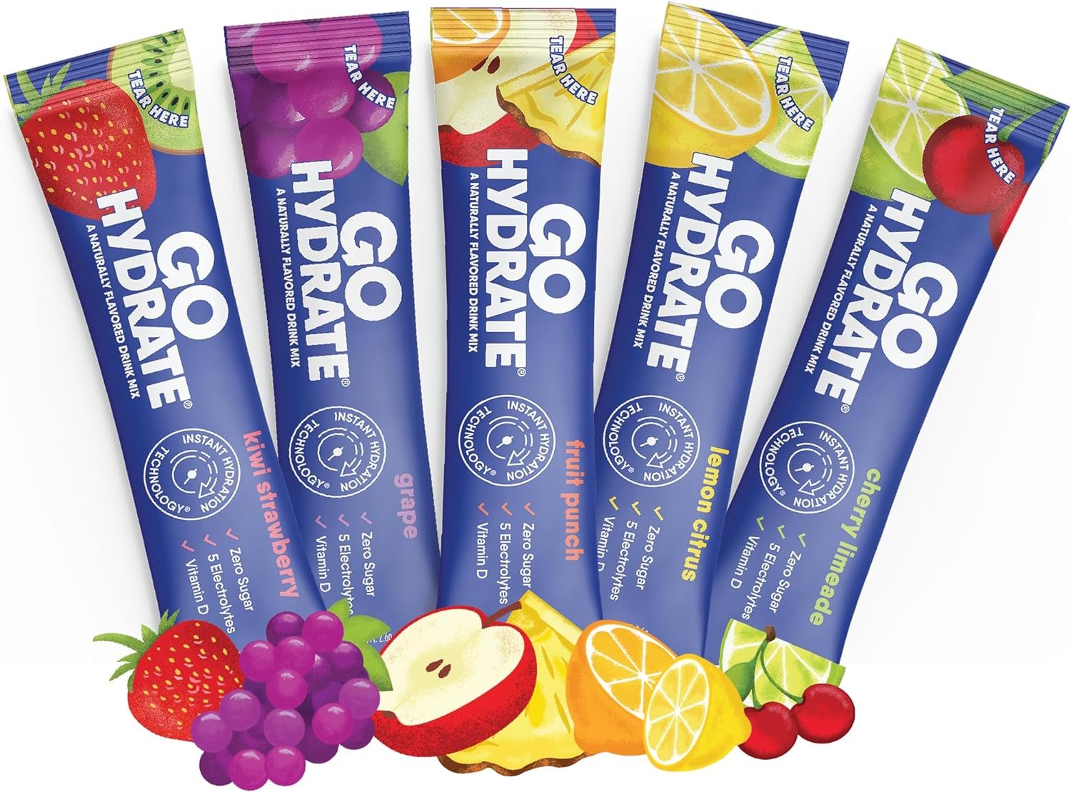 Electrolyte Drink Mix - A Naturally Flavored, Sugar Free, Low Sodium Hydration P...