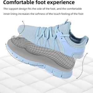 AOE Womens Fashion Walking Running Shoes Ultra Lightweight Breathable Mesh Tenni...