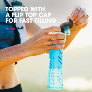 HydraPak UltraFlask (500ml/600ml) - Collapsible Soft Flask Water Bottle for Hydr...