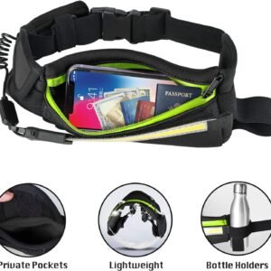 Running Light, 1000Lumens Running Belt Running Gear with 230°Rechargeable Night ...