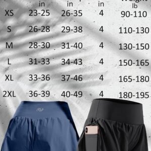 CADMUS 2 in 1 Women's Workout Shorts for Athletic Gym Running Shorts with Phone ...