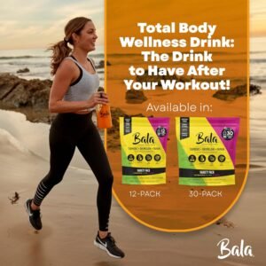 BALA Hydration Turmeric Drink Mix Packet | Sugar-Free Electrolyte Powder, Muscle...
