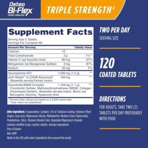 Osteo Bi-Flex Triple Strength(5), Glucosamine Chondroitin with Vitamin C Joint H...