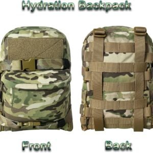 Molle Hydration Backpack for 2L Hydration Bladder, Lightweight Hydration Backpac...