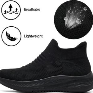 SHULOOK Womens Slip on Walking Shoes Comfort Lightweight Breathable Sock Shoe No...