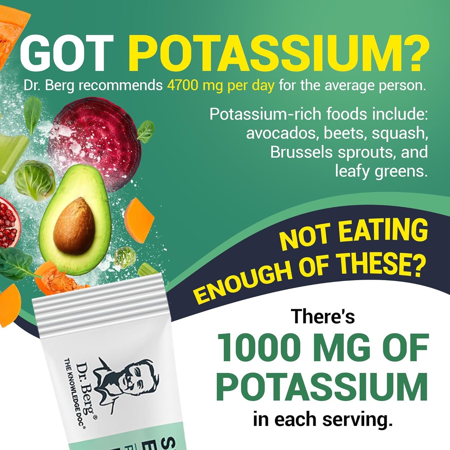 Dr. Berg Sports Hydration Electrolytes Powder w/More Salt (Pink Himalayan) - 30 ...