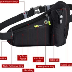 Running Belt Hydration Waist Pack with Water Bottle Holder for Men&Women Outdoor...