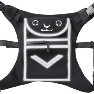 Running Mini Backpack Vest for Men & Women - Reflective w/360°Hi-Viz, Holds Acce...