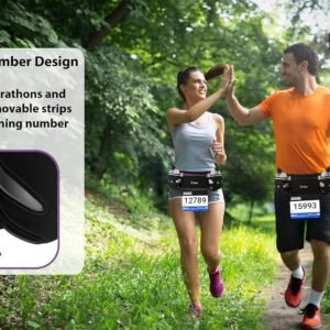 Hydration Running Belt with Bottles - Water Belts for Woman and Men - iPhone Bel...