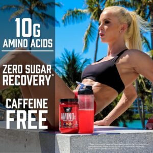 BSN Amino X Muscle Recovery & Endurance Powder with BCAAs, Intra Workout Support...