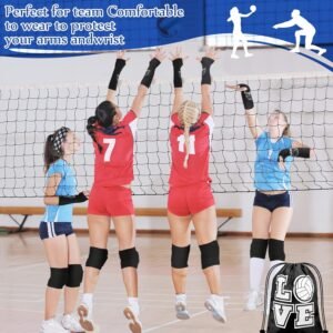 Yinder 4 Pcs Volleyball Accessories Include Volleyball Knee Pads Volleyball Arm ...