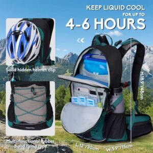 Hydration Backpack 3L Water Bladder, Hiking Water Backpack with Rain Cover, Insu...