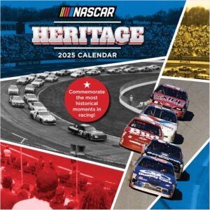 TF PUBLISHING 2025 Nascar Heritage Wall Calendar - Large Grids for Appointments ...