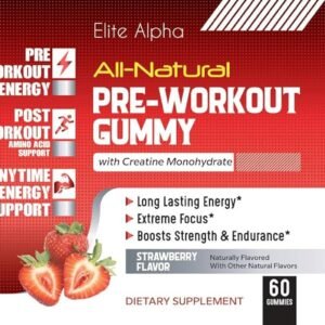 All-Natural Energized Pre-Workout Gummies with Enhanced Creatine Monohydrate ‒ L...