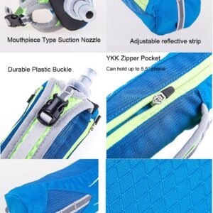 AONIJIE Lovtour Quick Shot Handheld Hydration Pack with 500ml BPA Free Collapsib...