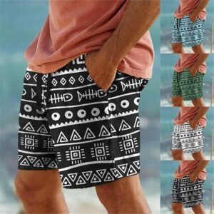 Kainawee Shorts for Men Athletic Casual Hiking Shorts Loose Fit Elastic Waist Li...