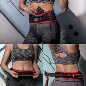 AONIJIE Hydration Belt Running Fanny Pack, with 250ml Soft Water Bottle Flask Ph...