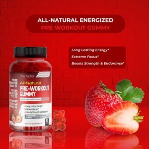 All-Natural Energized Pre-Workout Gummies with Enhanced Creatine Monohydrate ‒ L...