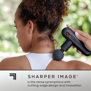 Sharper Image Deep Tissue Portable Percussion Massage Gun, Powerboost Move Full ...