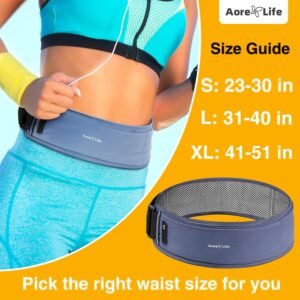 Running Belt, Fanny Pack with Water Bottle Holder, Running Belt for Men Women, H...