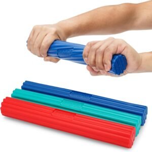 FlintRehab Twist Hand Exerciser Flexible Bars (3 Pack) - Flex Therapy Bar Streng...