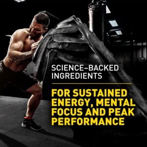 Body Fortress Elite Laser Start Pre-Workout Powder,ZümXR Caffeine for Sustained ...