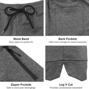 PIDOGYM Men's 5" Gym Workout Shorts,Fitted Jogging Short Pants for Bodybuilding ...