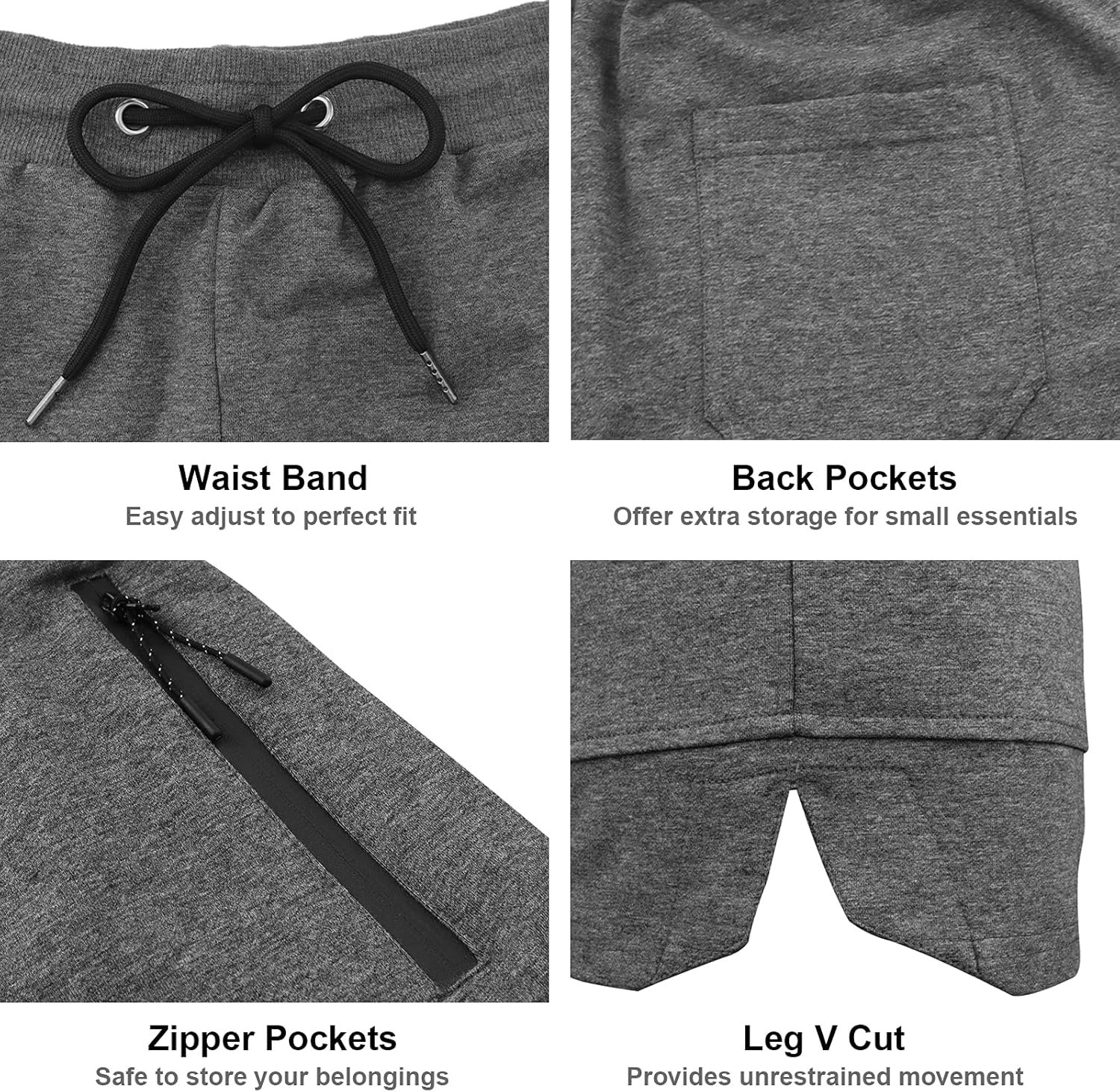 PIDOGYM Men's 5" Gym Workout Shorts,Fitted Jogging Short Pants for Bodybuilding ...