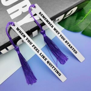 2 Pcs Runner Gift Inspirational Bookmark Gifts Running Gift for Women Men Motiva...