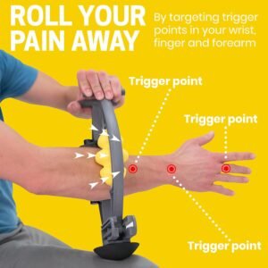 Arm & Leg Massager - Forearm & Calf Roller - Tennis & Golfer's Elbow, Carpal Tun...