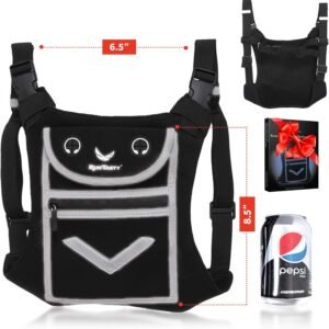 Running Mini Backpack Vest for Men & Women - Reflective w/360°Hi-Viz, Holds Acce...