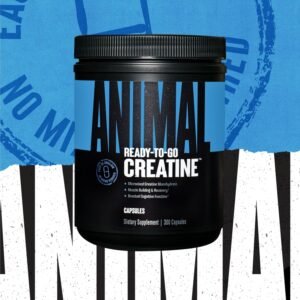 Animal Micronized Creatine Monohydrate Capsules - 300 Caps, 2500mg per Serving f...