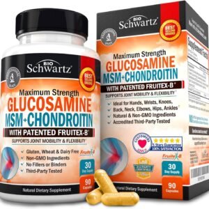 Glucosamine Chondroitin MSM Triple Strength Joint Support Supplement with Collag...