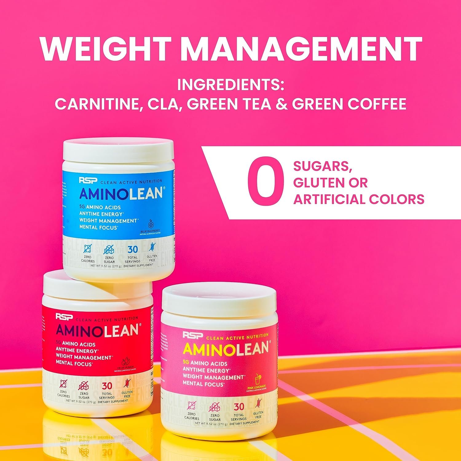 RSP NUTRITION AminoLean Pre Workout Powder, Amino Energy & Weight Management wit...