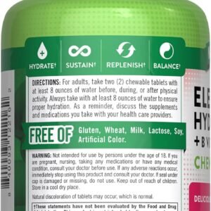 Nature's Truth Electrolyte Tablets | 60 Count | Non-GMO & Gluten Free Chewable S...