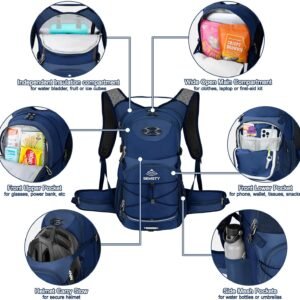 Hydration Backpack 25L, Hiking Backpack with 3L Water Bladder and Rain Cover, Li...