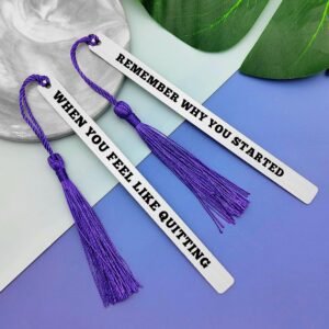2 Pcs Runner Gift Inspirational Bookmark Gifts Running Gift for Women Men Motiva...