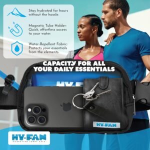 Kenai Hydration Fanny Pack with Bladder, 17oz BPA-Free, Hands-Free Design, Secur...