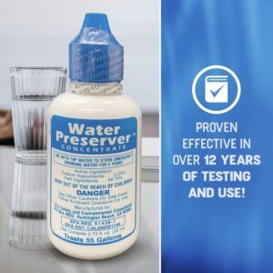 55 Gallon Water Preserver Concentrate (5 years) Water Treatment Drops - Water Tr...