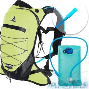 Cango Hydration Backpack with 2L Water Bladder, High Flow Bite Valve, Lightweigh...