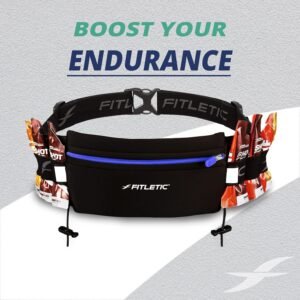 Fitletic Ultimate I Race Running Belt for Triathlons, Marathons – Water Resistan...