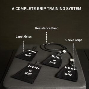 Elite Sports Jiu Jitsu Grip Trainer Simulate Gi - Resistance Band Grip Strength ...