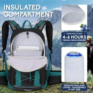 Hydration Backpack 3L Water Bladder, Hiking Water Backpack with Rain Cover, Insu...