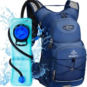 Hydration Backpack 25L, Hiking Backpack with 3L Water Bladder and Rain Cover, Li...